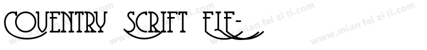 Coventry Scrift FLF字体转换